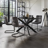 Cree Small Table and 4 Chairs Dining Set - Pendle Village Furniture